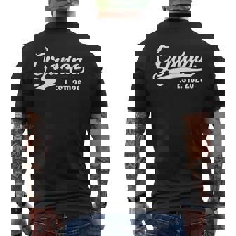 Grandpa 2026 Grandfather Est 2026 Grandpa Est 2026 Men's T-shirt Back Print - Monsterry