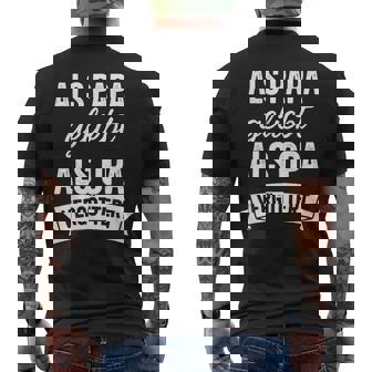 Grandpa Father's Day Als Papa Geliebt Als Opaergöttert Grandpa T-Shirt mit Rückendruck - Geschenkecke