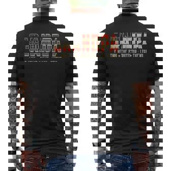 Grandpa Protector Hero Legend Usa Flag Grandpa Father's Day Men's T-shirt Back Print - Thegiftio