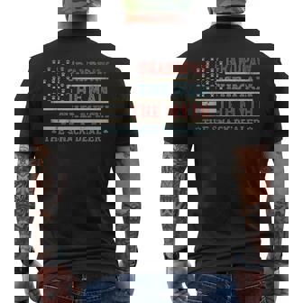 Grandpaw The Myth The Snack Dealer Fathers Day Dog Grandpa Men's T-shirt Back Print - Thegiftio