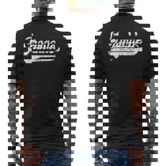 Grandude Vintage Retro Father's Day For Papa Grandpa Men's T-shirt Back Print | Mazezy