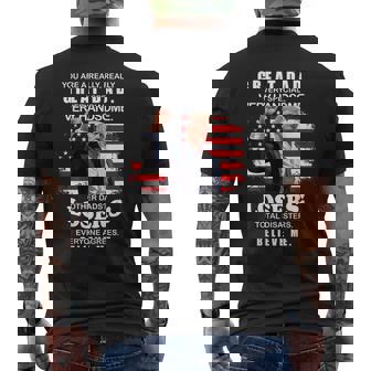 You Are A Great Great Dad Support Trump Father's Day On Back Men's T-shirt Back Print - Thegiftio