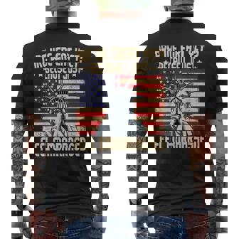 Are We Great Yet Cause I Just Feel Embarrassed Men's T-shirt Back Print | Mazezy