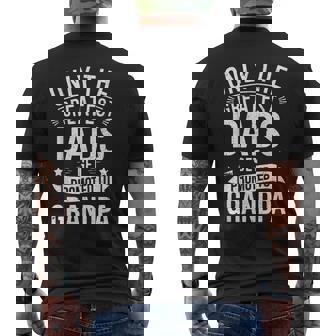 Only The Greatest Dads Get Promoted To Grandpa Men Men's T-shirt Back Print - Monsterry