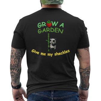 Grow A Garden Inspired Gamer Fun Virtual Gardening Men's T-shirt Back Print - Thegiftio UK