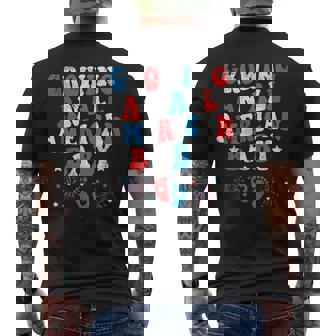 Growing An American Baby 4Th Of July Pregnancy Announcement Men's T-shirt Back Print | Mazezy