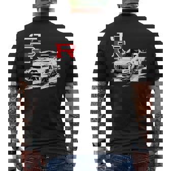 Gt R 35 Jdm ストリートレーシング ドラッグ ドリフト スポーツカー メンズTシャツ バックプリント - Kawaiitshirt