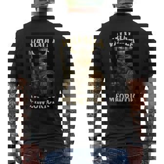 Guerrier Nordique De Chatikingalhalla T-shirt imprimé au dos - Cadeauxyz