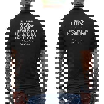 I Guess He's Not Gay Groom Crew Bachelor Party Stag Mens Men's T-shirt Back Print - Thegiftio