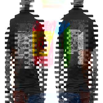 Guinea Ecuatorial España Bandera De La Amistad Guinea Camiseta Hombre Estampado Espalda - Regaloses