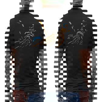 Guitar Lovers スタイライズド バンド ティー アーティスティック ギター メンズTシャツ バックプリント - Kawaiitshirt