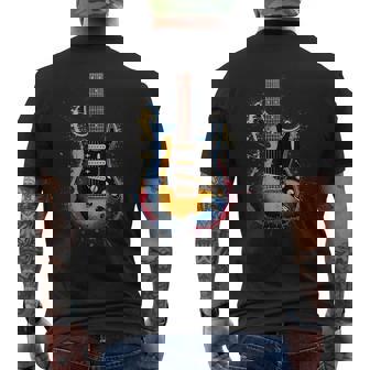 Guitariste Cadeau Guitare Instrument Musique Couleur Noel T-shirt imprimé au dos - Cadeauxyz