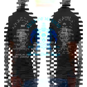 Gulf Of Mexico Foxtrots Deltas Tangos Gulf Of Mexico Turtle Men's T-shirt Back Print - Thegiftio