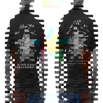 Gulf Of Mexico Turtle Salty Resist Men's T-shirt Back Print | Mazezy