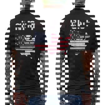 Gulf Of United States Of America Usa Flag Men's T-shirt Back Print - Thegiftio UK