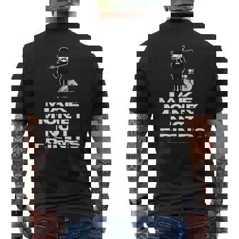 Hacer Dinero No Amigos Camiseta Hombre Estampado Espalda - Regaloses