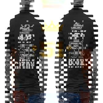 Happy 51St Birthday アイデア 51歳 男女用 メンズTシャツ バックプリント - Kawaiitshirt