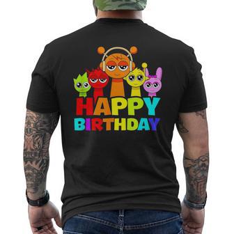 Happy Birthday Sprunky Oren Simon Pinki Raddy Owakcx Men's T-shirt Back Print - Thegiftio UK