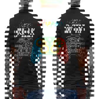 Happy Dot Day Gamer Controller Polka Dot Creative School Men's T-shirt Back Print | Mazezy