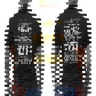 Happy It's My Papa's 70Th Birthday 1955 70 Years Old Men's T-shirt Back Print - Thegiftio