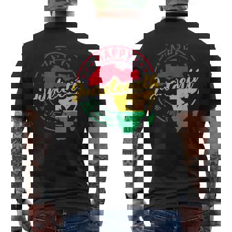 Happy Junenth June 19 1865 African American Black Pride Men's T-shirt Back Print - Thegiftio