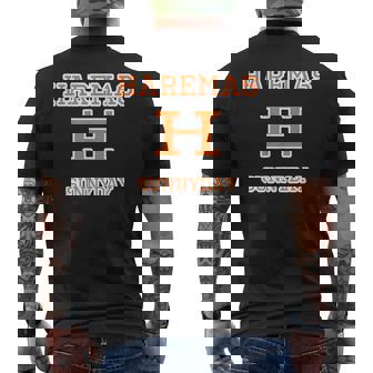 Haremas ハレマス 晴れます【変なデザイン屋さん】ブランド ロゴ パロディ 面白い メンズTシャツ バックプリント - Kawaiitshirt