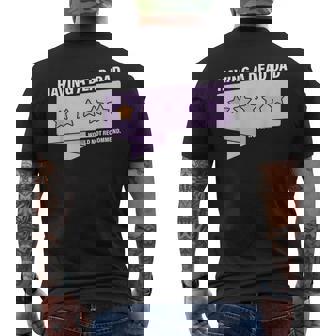 Having A Dead Dad Would Not Recommend Men's T-shirt Back Print - Thegiftio UK