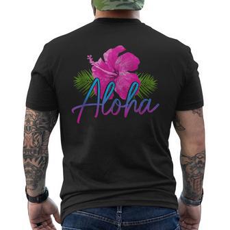 Hawaii Aloha Hibiskus Hawaiianische Inselnurferouvenir T-Shirt mit Rückendruck - Geschenkecke