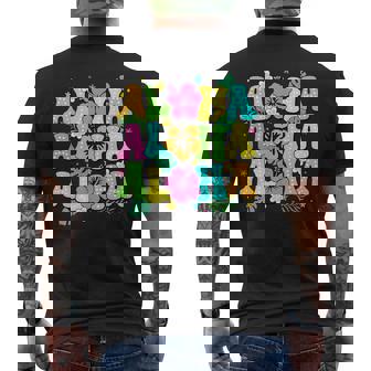 Hawaiian Aloha Tropical Luau Costume Party Hawaii Island Men's T-shirt Back Print - Thegiftio UK