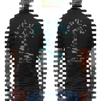 Hawaiiurf N Taco サーファー フラガール ヴィンテージスタイル メンズTシャツ バックプリント - Kawaiitshirt