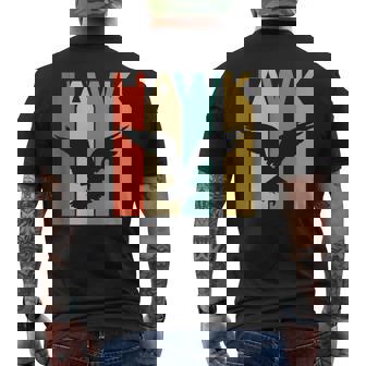 Hawk 鷹 動物 メンズTシャツ バックプリント - Kawaiitshirt