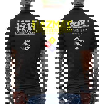 Hazmat 危険物対応チーム技術者tシャツ メンズTシャツ バックプリント - Kawaiitshirt
