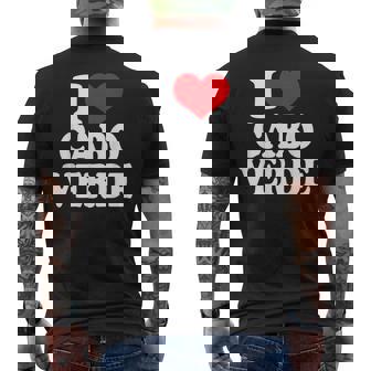 Heart Caboerde Pride T-shirt imprimé au dos - Cadeauxyz