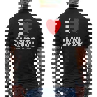 I Heart Love Pâtes Farcies Aux Raviolis Mezzelune Italienne T-shirt imprimé au dos - Cadeauxyz