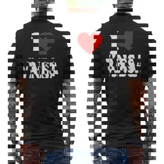 I Heart Love Vanessa Men's T-shirt Back Print - Thegiftio UK