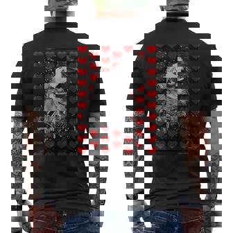 Heart Red メンズTシャツ バックプリント - Kawaiitshirt