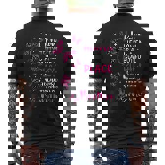 Heaven Is Beautiful Place Because They Have My Brother Angel Men's T-shirt Back Print - Thegiftio