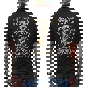 Heavy Meowtal Guitarra Gótica Banda Heavy Metal Gato Camiseta Hombre Estampado Espalda - Regaloses