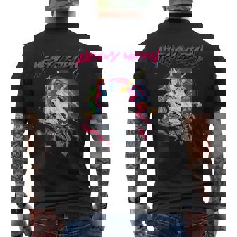 Heavy Metal Licorne Metal Rock Festival Musique Cadeau T-shirt imprimé au dos - Cadeauxyz