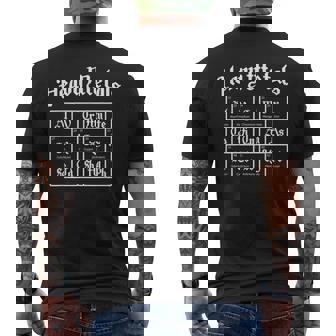 Heavy Metals Éléments Table Humour Humour Musique Rock T-shirt imprimé au dos - Cadeauxyz