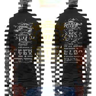 Hecho En 1975 Cumpleaños 50 Añosiendo Una Leyenda Camiseta Hombre Estampado Espalda - Regaloses