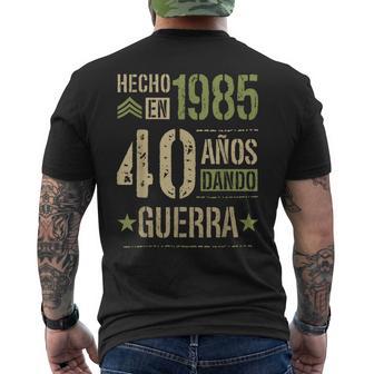 Hecho En 1985 Dando Guerra 40 Años 40 Cumpleaños Regalo Camiseta Hombre Estampado Espalda - Regaloses