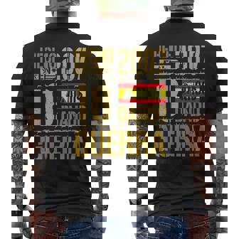 Hecho En 2007 Cumpleaños 18 Años Bandera España Hombre Camiseta Hombre Estampado Espalda - Regaloses