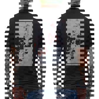 Hibisco Y Gorrión De Katsushika Hokusai Camiseta Hombre Estampado Espalda - Regaloses