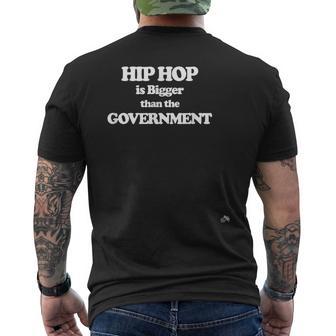 Hip Hop Es Más Grande Que El Gobierno Camiseta Hombre Estampado Espalda - Regaloses