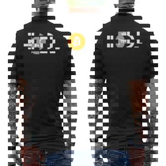 Hodl Fomo ビットコイン Btc メンズTシャツ バックプリント - Kawaiitshirt