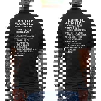 Homme Humour Prénom Personnalisé Jean-Michel Définition T-shirt imprimé au dos - Cadeauxyz