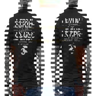 Homme Le Football C'est Comme Les Échecs Expression Foot Humour T-shirt imprimé au dos - Cadeauxyz