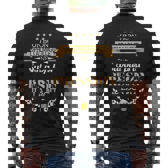 Homme Ophtalmologue Neubit Pas La Pression Humour Ophtalmo T-shirt imprimé au dos - Cadeauxyz