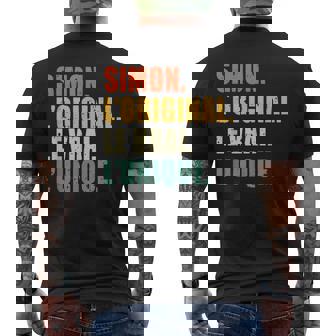 Hommeimon L'original Lerai L'unique Cadeau Personnalisé Humour T-shirt imprimé au dos - Cadeauxyz